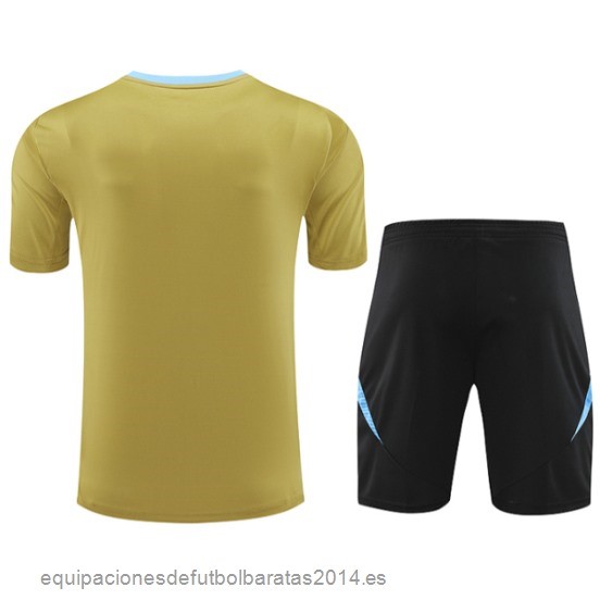 Nuevo Entrenamiento Conjunto Completo Argentina 2024 Amarillo Negro Azul Baratas